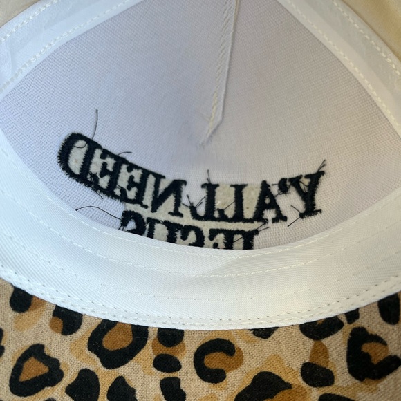 Leopard Print 'Y'all Need Jesus' Cap - Picture 4 of 5